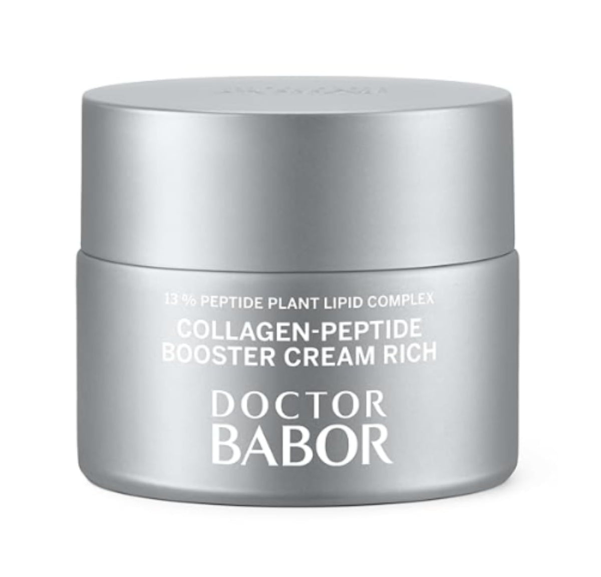 BABOR Collagen Face Cream tube close-up shows hydration with hyaluronic acid for lasting moisture