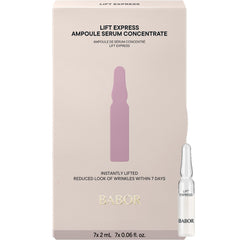 BABOR Lift Express Ampoule Concentrate pack shot highlighting a seven-day rejuvenating routine.