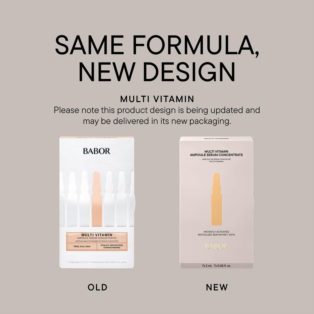 BABOR pack shot highlights seven treatments in the vitamin set