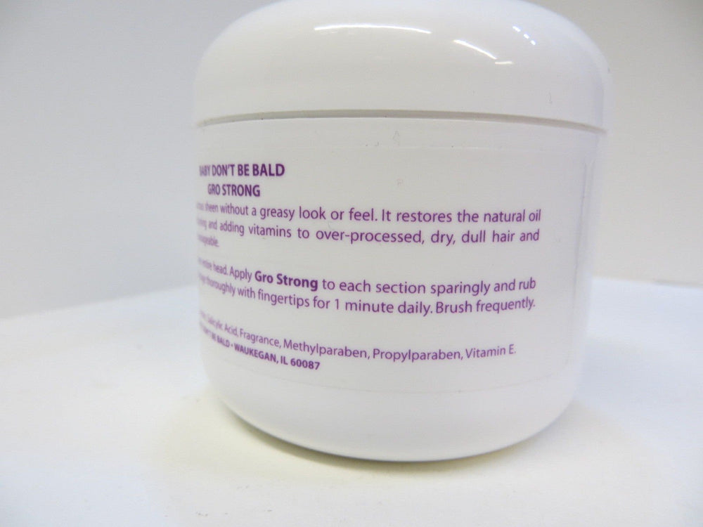 Gro Strong used in bedtime routine for soothing baby hair care.