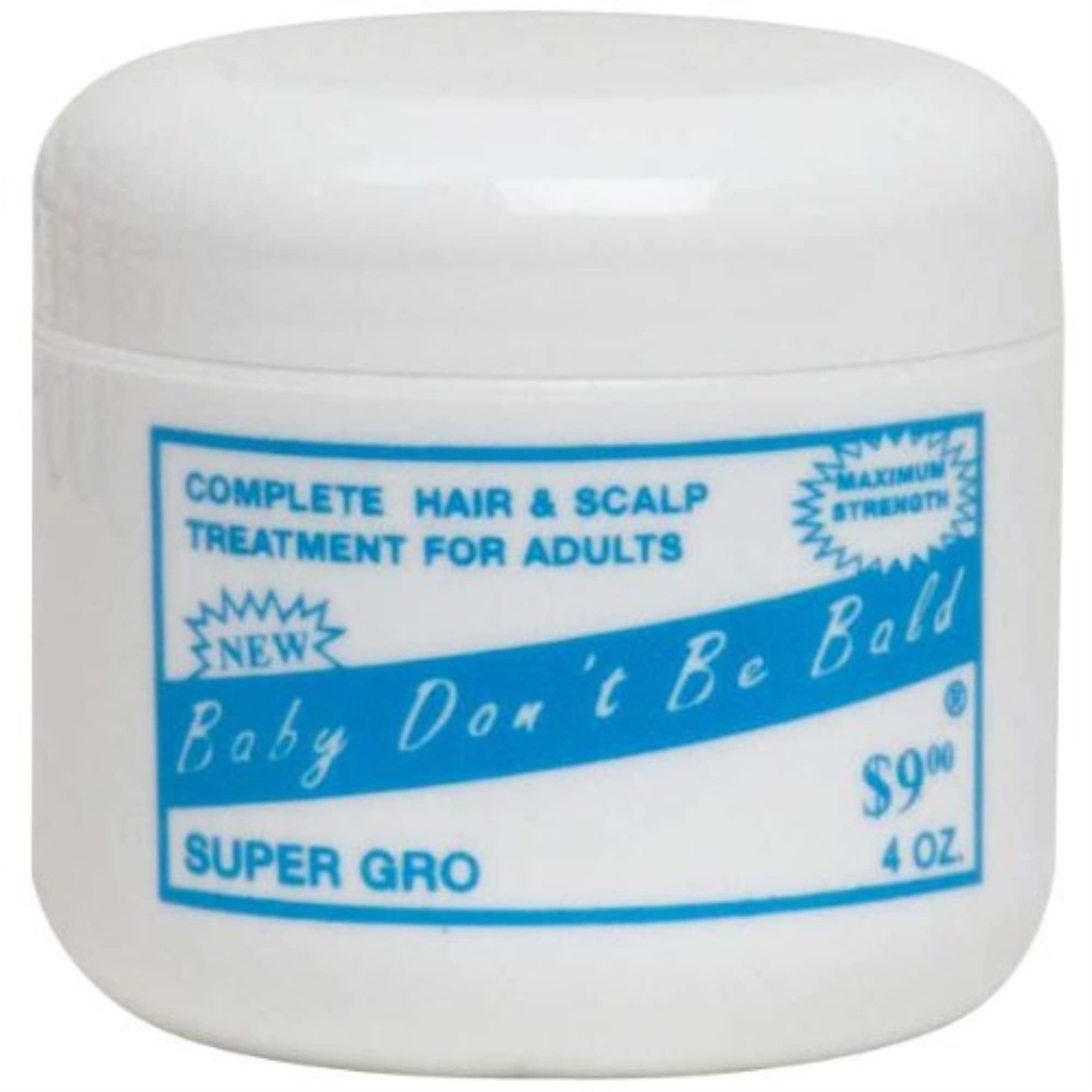 Baby Don't Bald Super GRO application image showing balanced moisture for overprocessed hair.