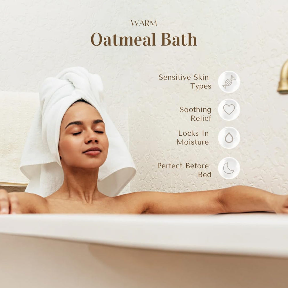 Baby Shea Colloidal Oatmeal Powder bag open ready for baths