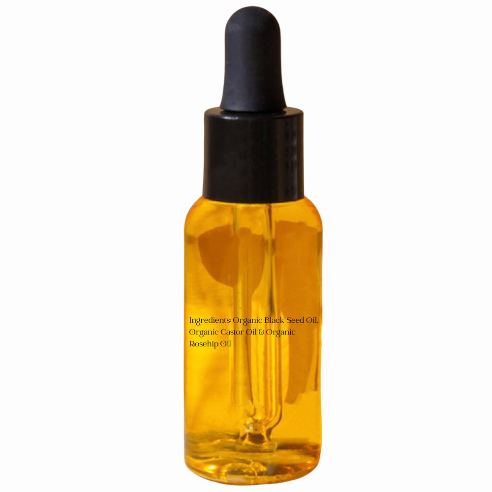 Bad Dog Beauty Glow Oil on clean skin provides radiant-looking hydration