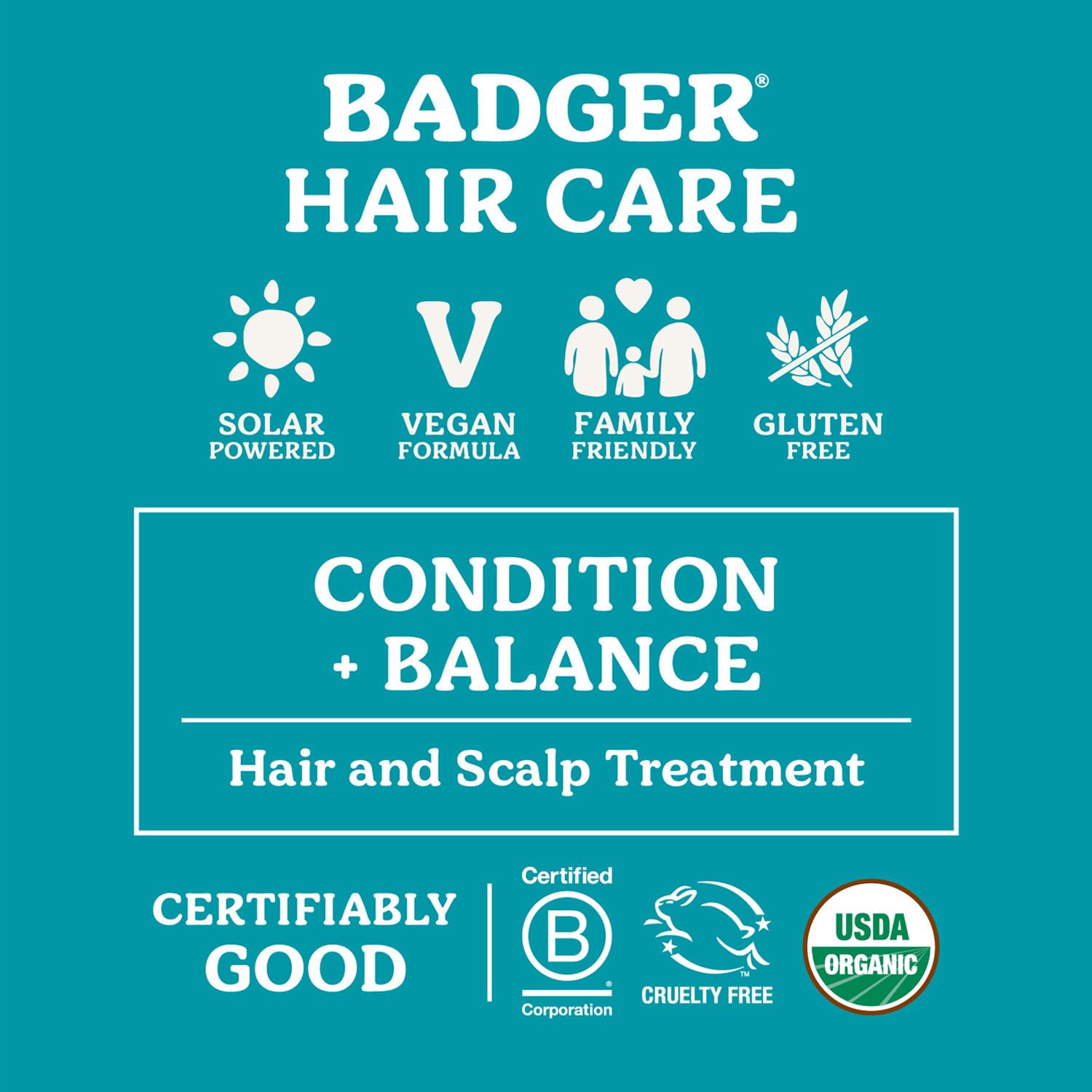 Badger Argan Hair Oil is vegan, cruelty-free, and sustainably produced in the USA.