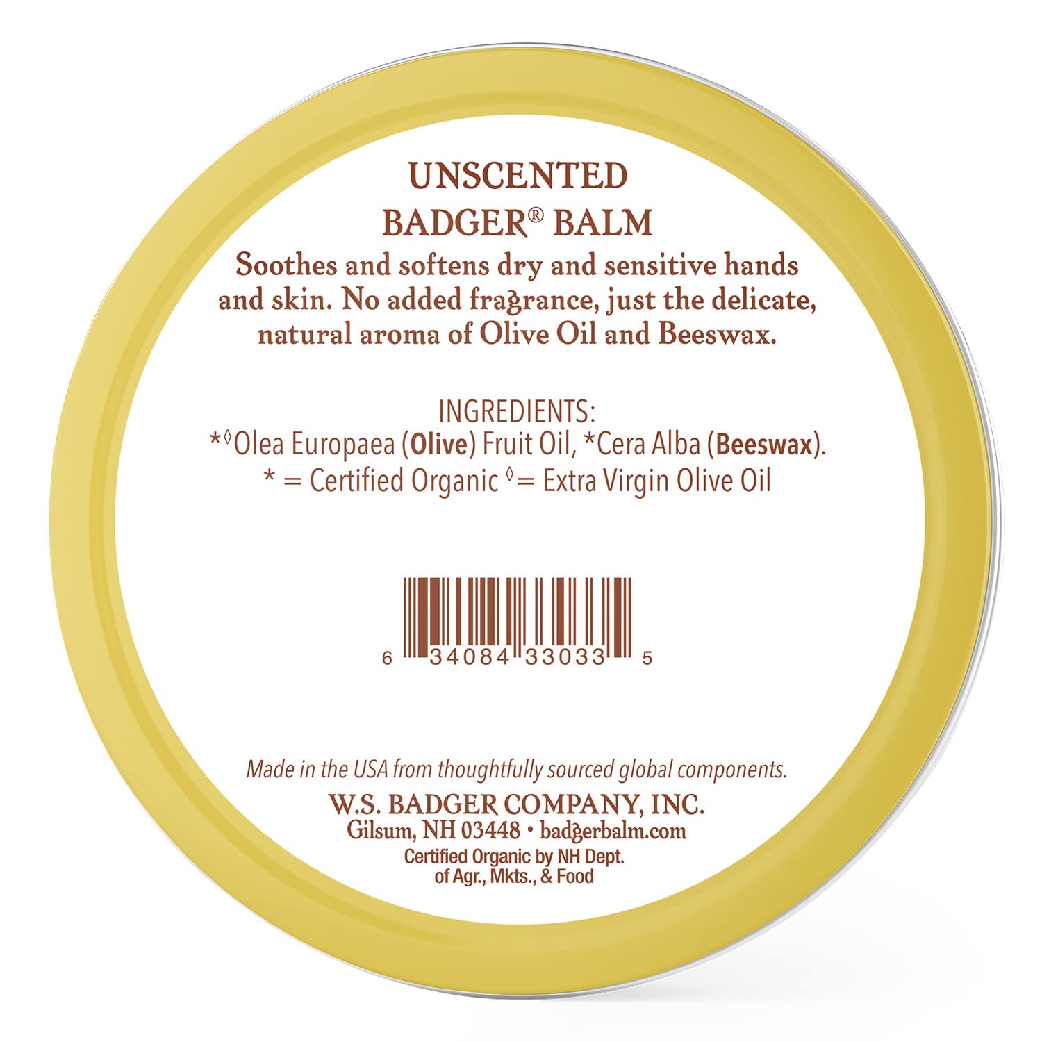 Badger Balm hand lotion application on dry hands for daily care.