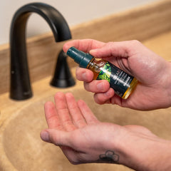 Badger Beard Oil scent-blend image highlights spice, cedar, vanilla notes for confident fragrance.