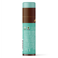 Badger lip balm stick twist reveals rich hydration and minty flavor for quick lip care.