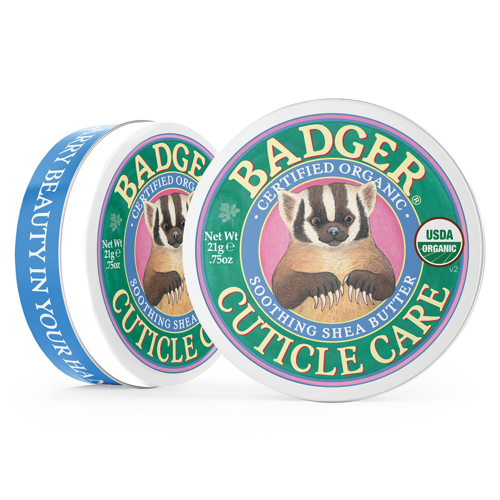 Scent notes of Badger Cuticle Care with geranium and lemongrass for subtle aroma