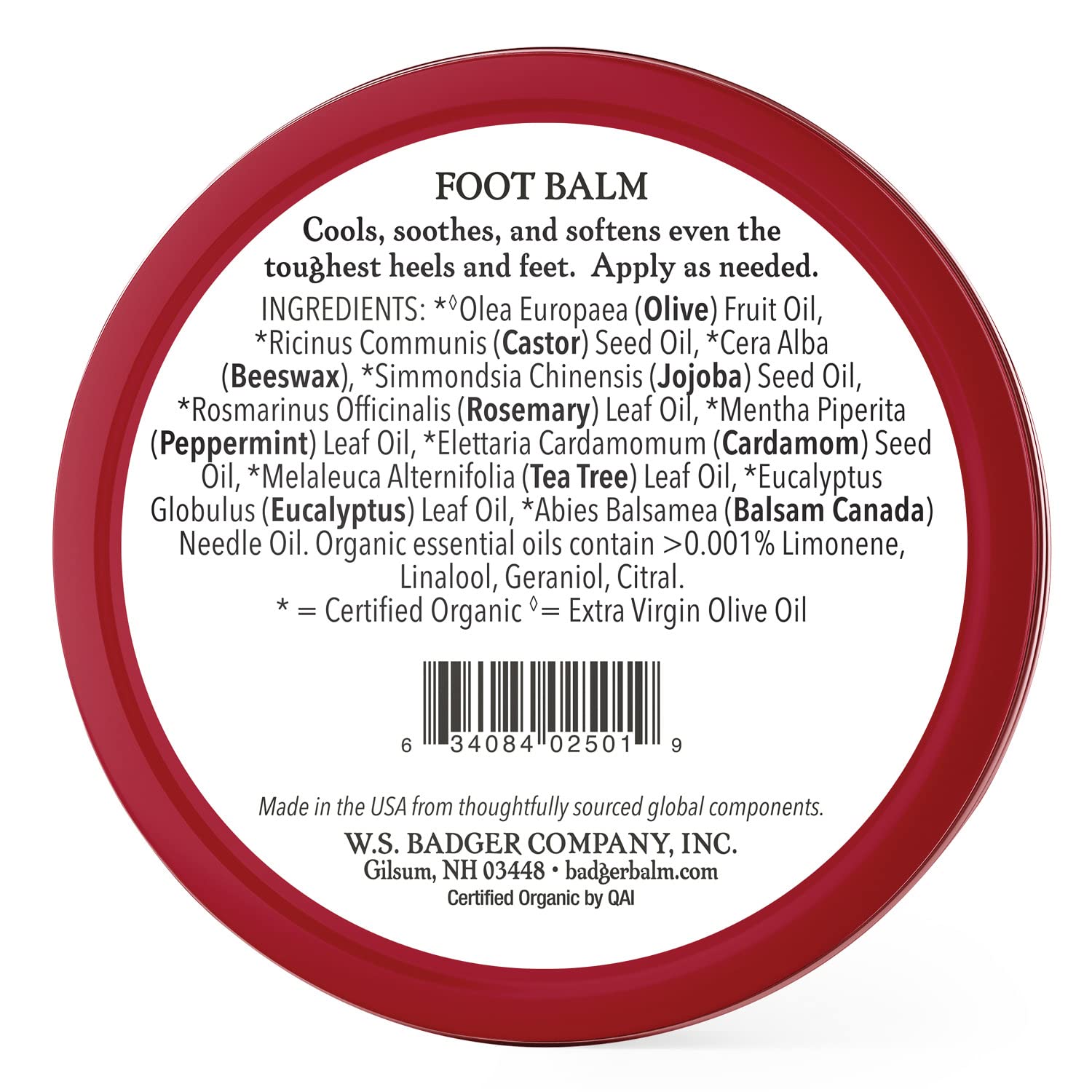 Badger Foot Balm refreshing peppermint tea tree rosemary capture cooling scent and relief