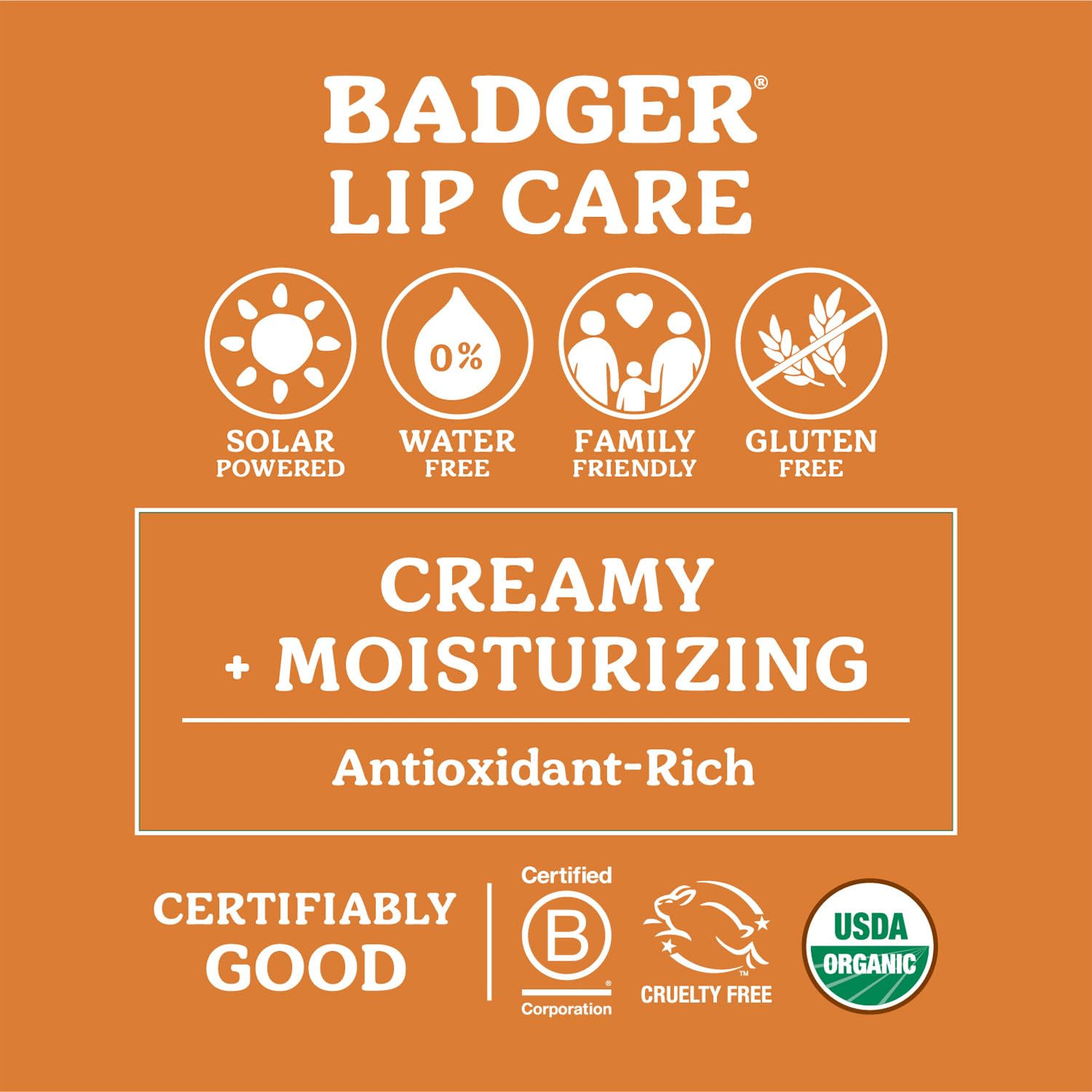 Badger Lip Balm Swatches—smooth application and even coverage.