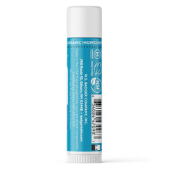 Badger mineral sunscreen lip balm SPF15 pack-side view demonstrates portable design.