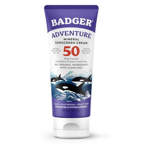 Badger Mineral Sunscreen SPF50 tube for reef-safe outdoor protection