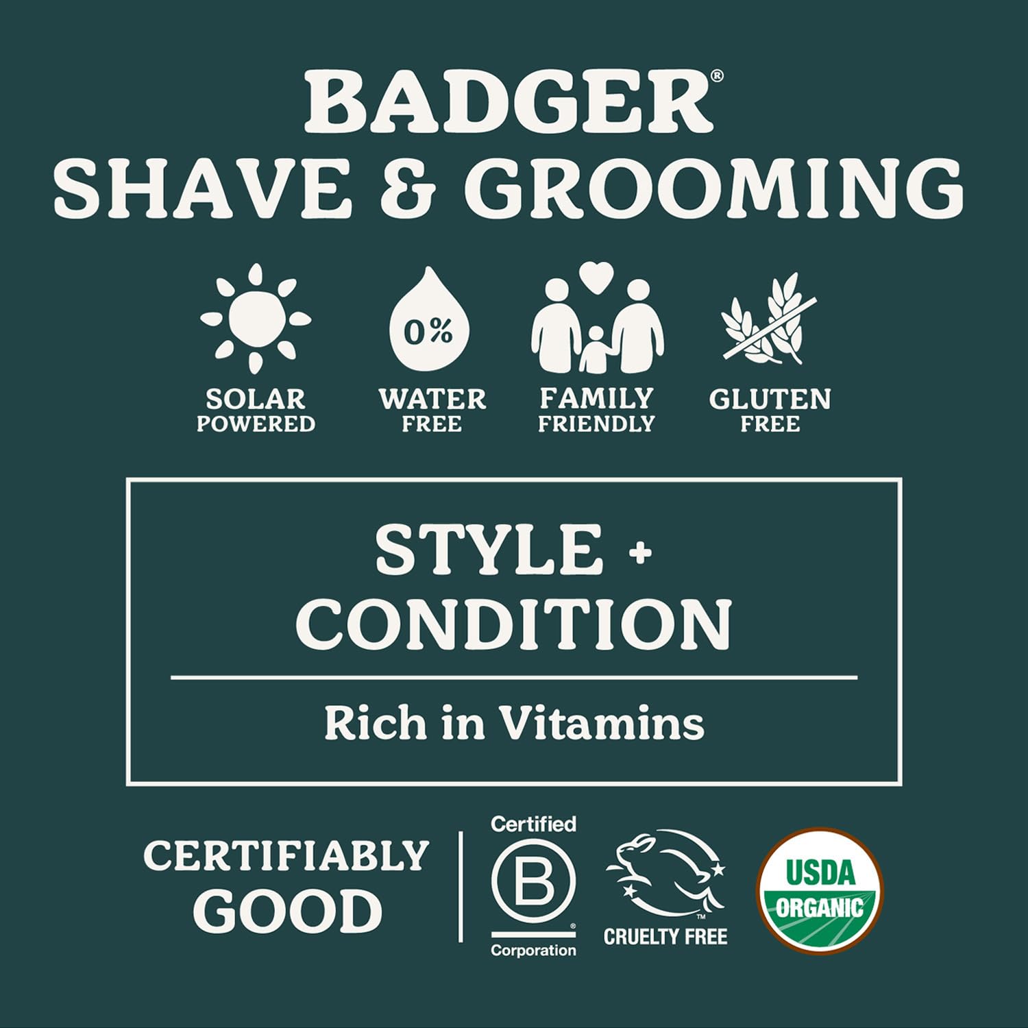 Badger Mustache Wax sustainable packaging highlights eco-friendly grooming choice
