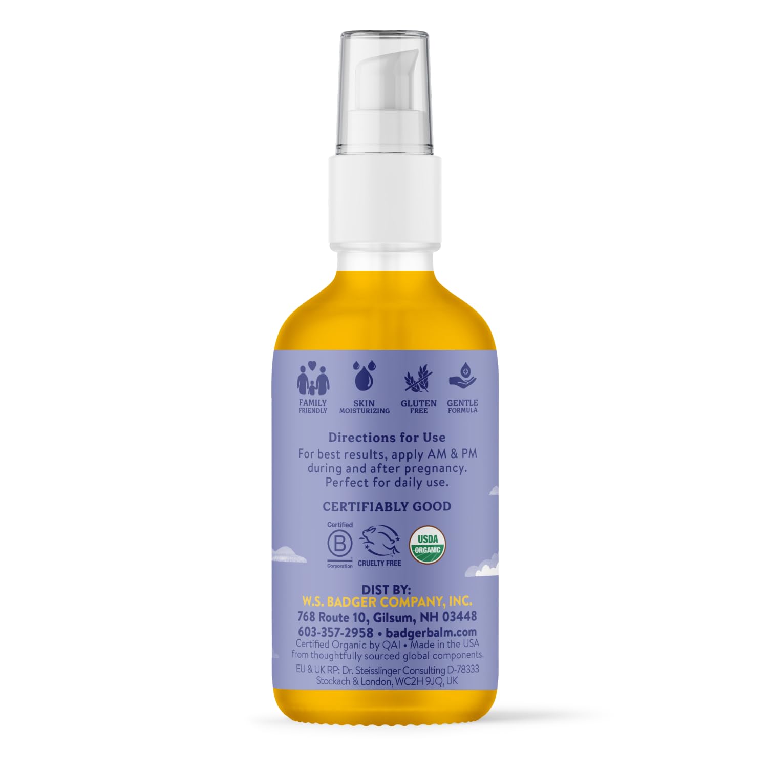 Badger organic jojoba coconut ingredients close-up