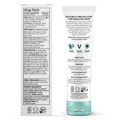 Badger zinc oxide sunscreen SPF 30 on skin showing a lightweight matte finish.