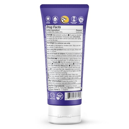 Badger unscented zinc oxide sunscreen cream for easy, invisible coverage