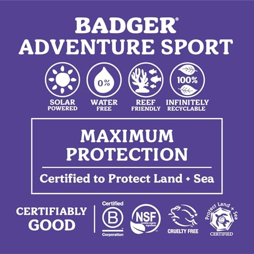 Badger sunscreen shows 80-minute water resistance for sports and swimming