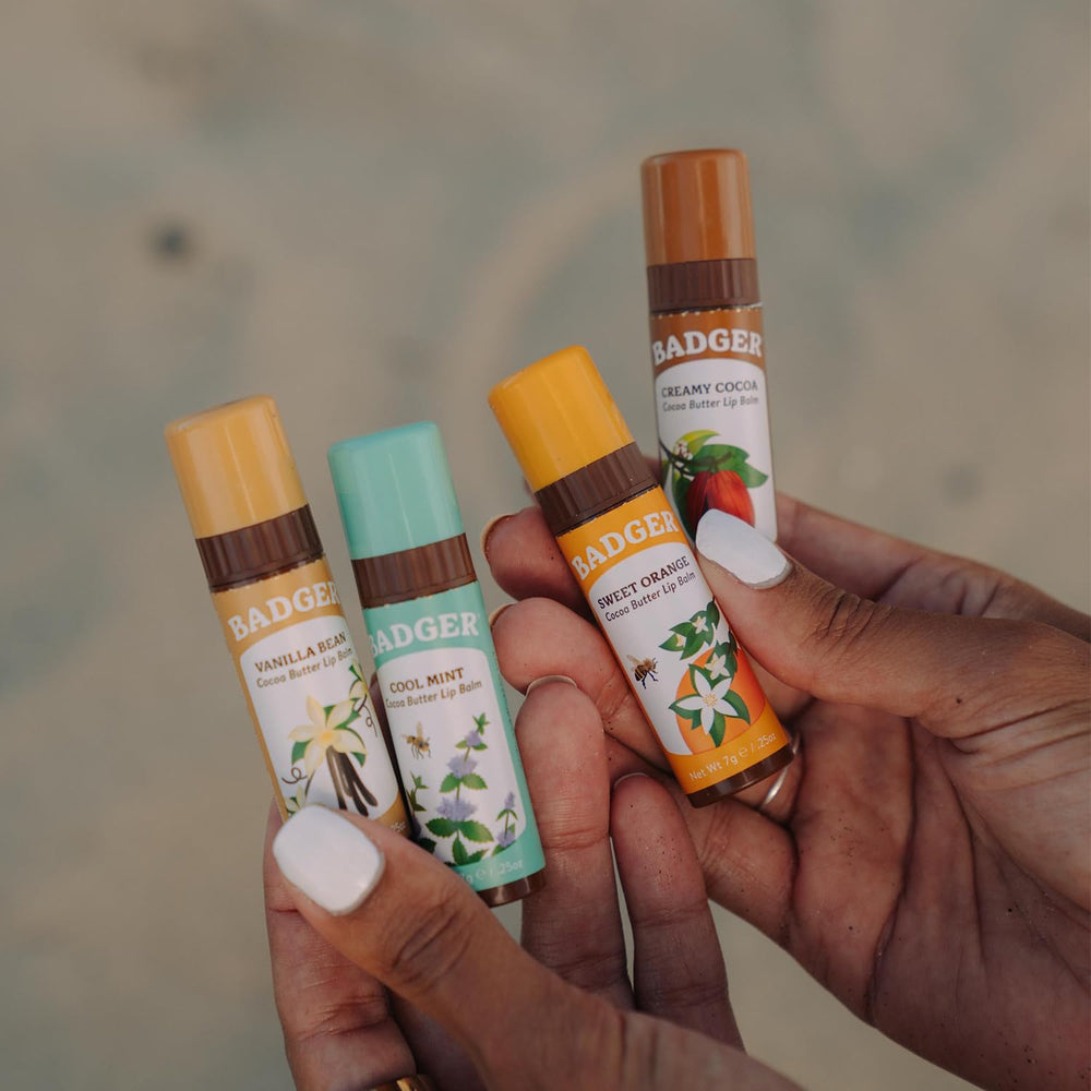 Badger Sustainability Label—cruelty-free, organic ingredients and eco-friendly care.