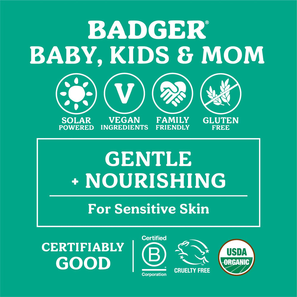 Badger vegan cruelty-free badge on packaging