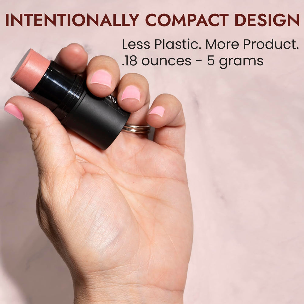 BaeBlu Organic Blush Tube Rose lips use for subtle tint.