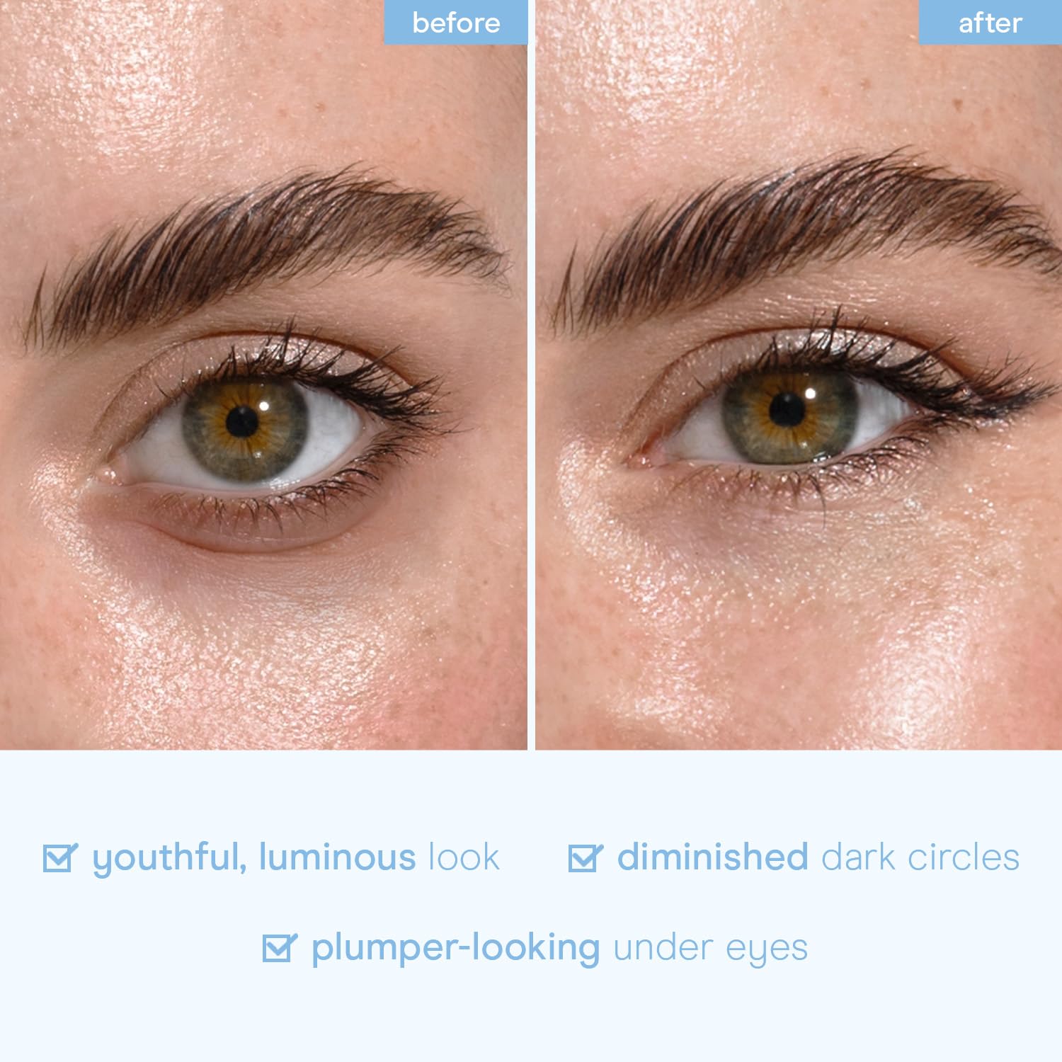 Baebody depuffing patches after late-night use for refreshed eyes