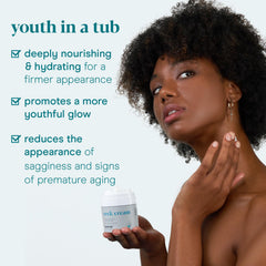 Baebody neck cream with CoQ10 and AHAs offers antioxidant protection.