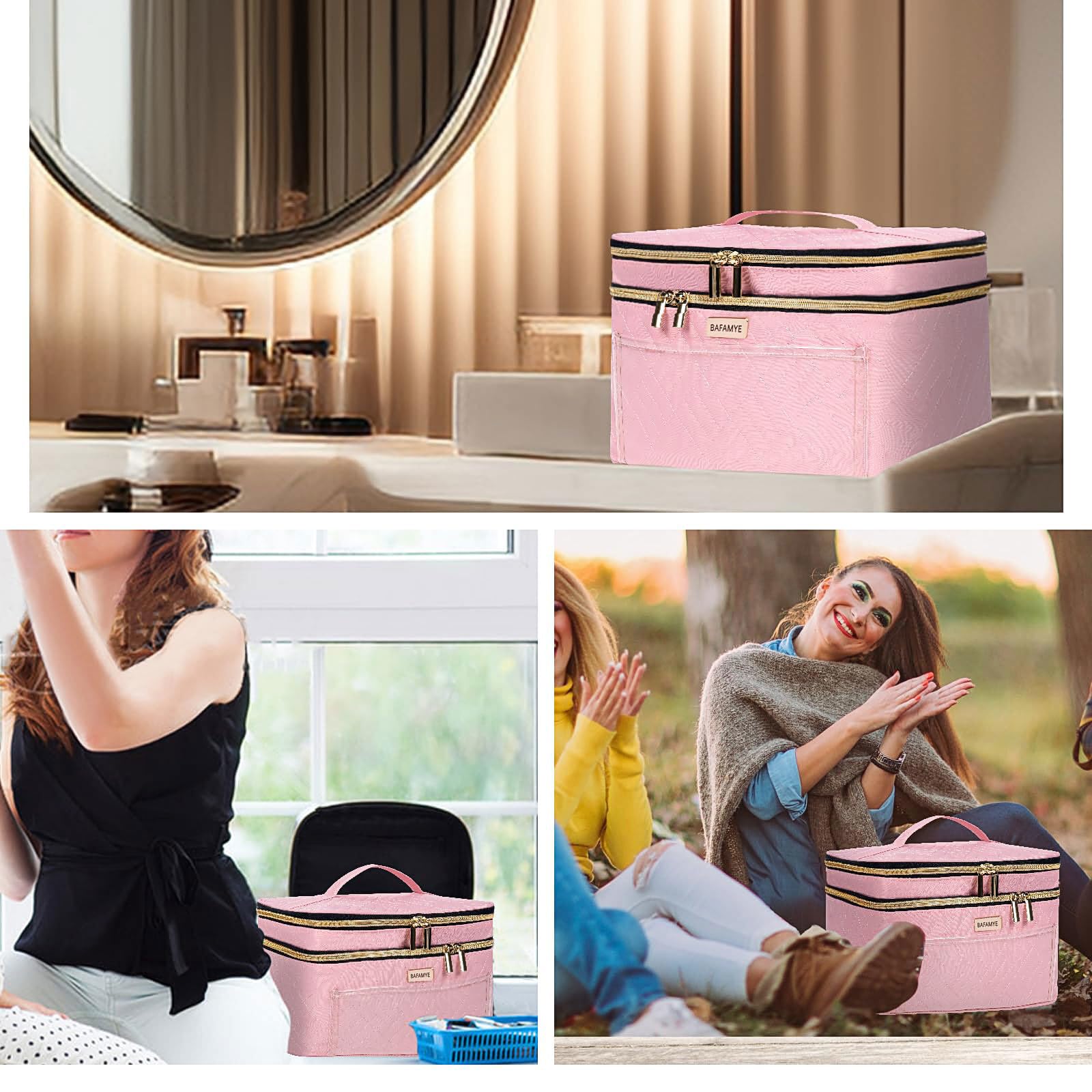 BAFAMYE multiple compartments – segregate items for clutter-free packing.