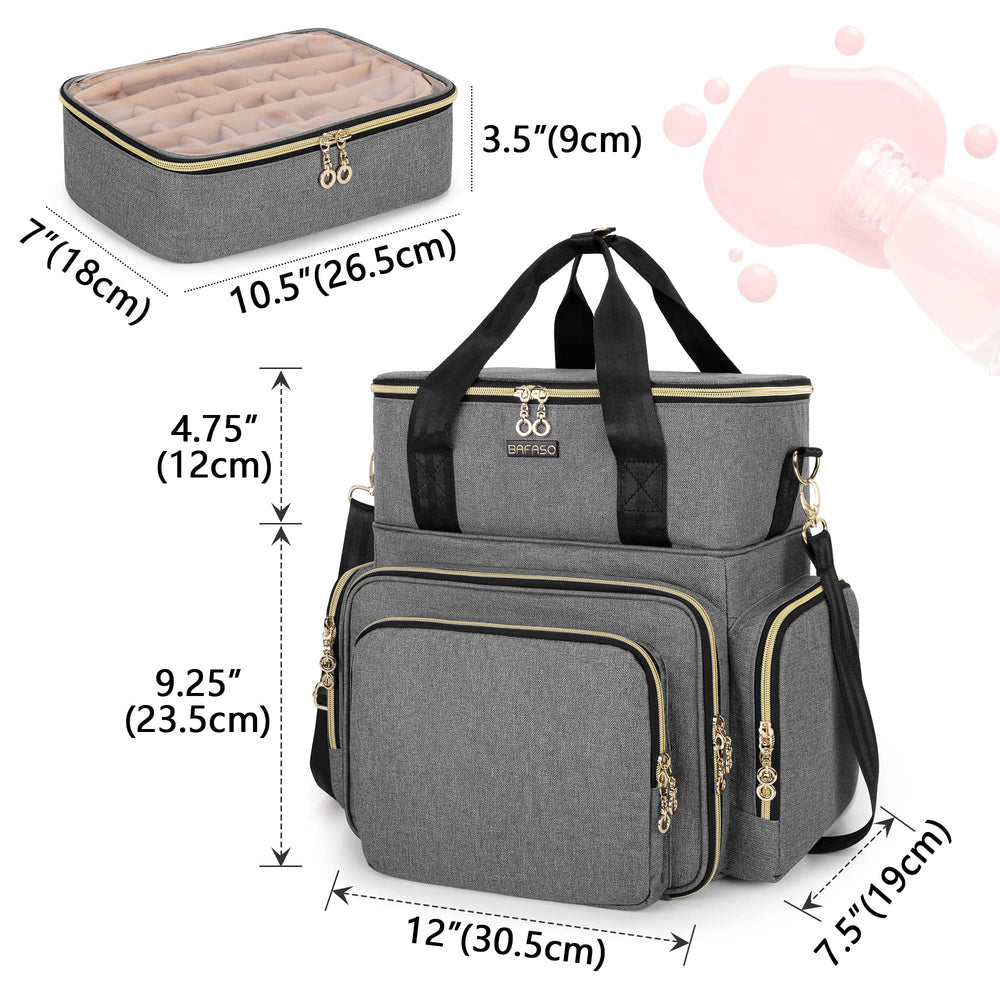 BAFASO adjustable shoulder strap and handles offer comfortable carrying