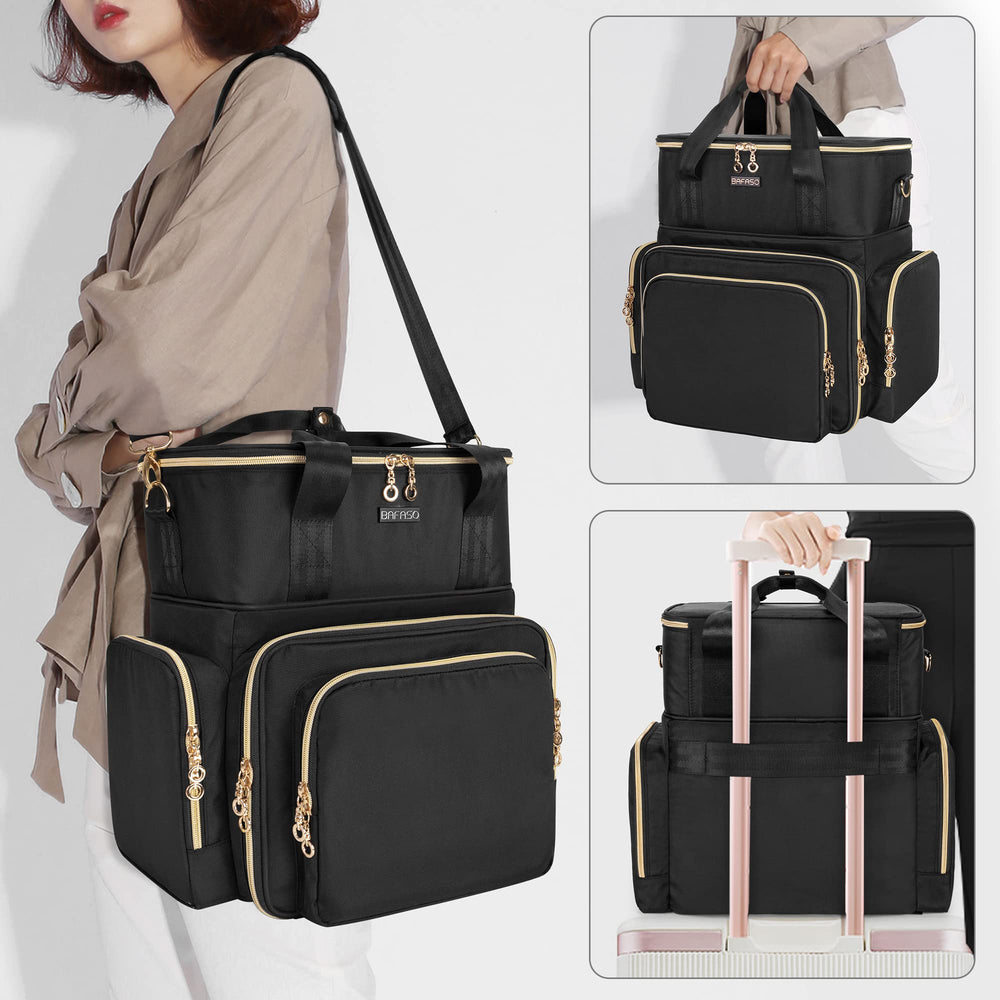 BAFASO Back-suitcase-strap helps easy carry through airports or hotels.