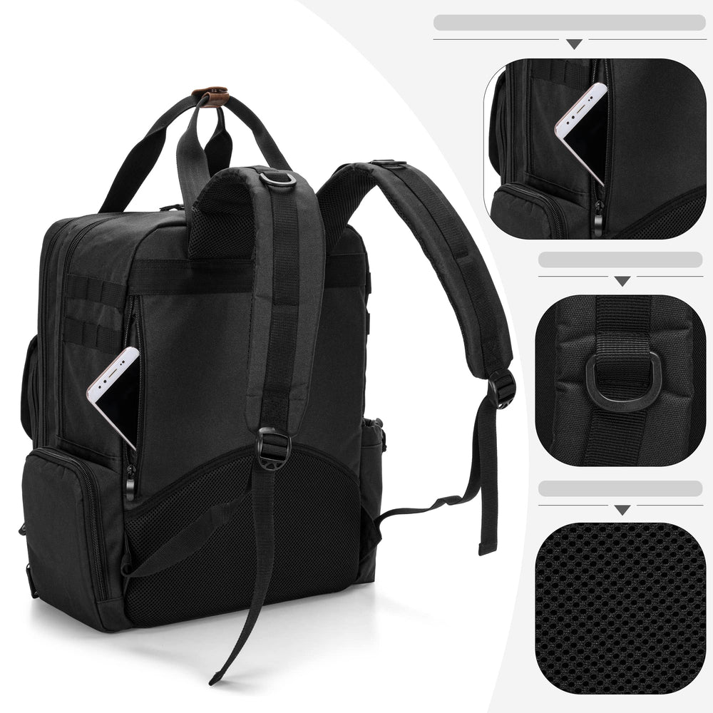 BAFASO outer pockets and spray-bottle pouch maximize organization and quick access.