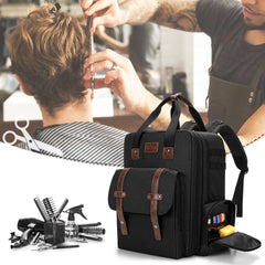 BAFASO barber case side pocket open for easy spray bottle and small tool storage.