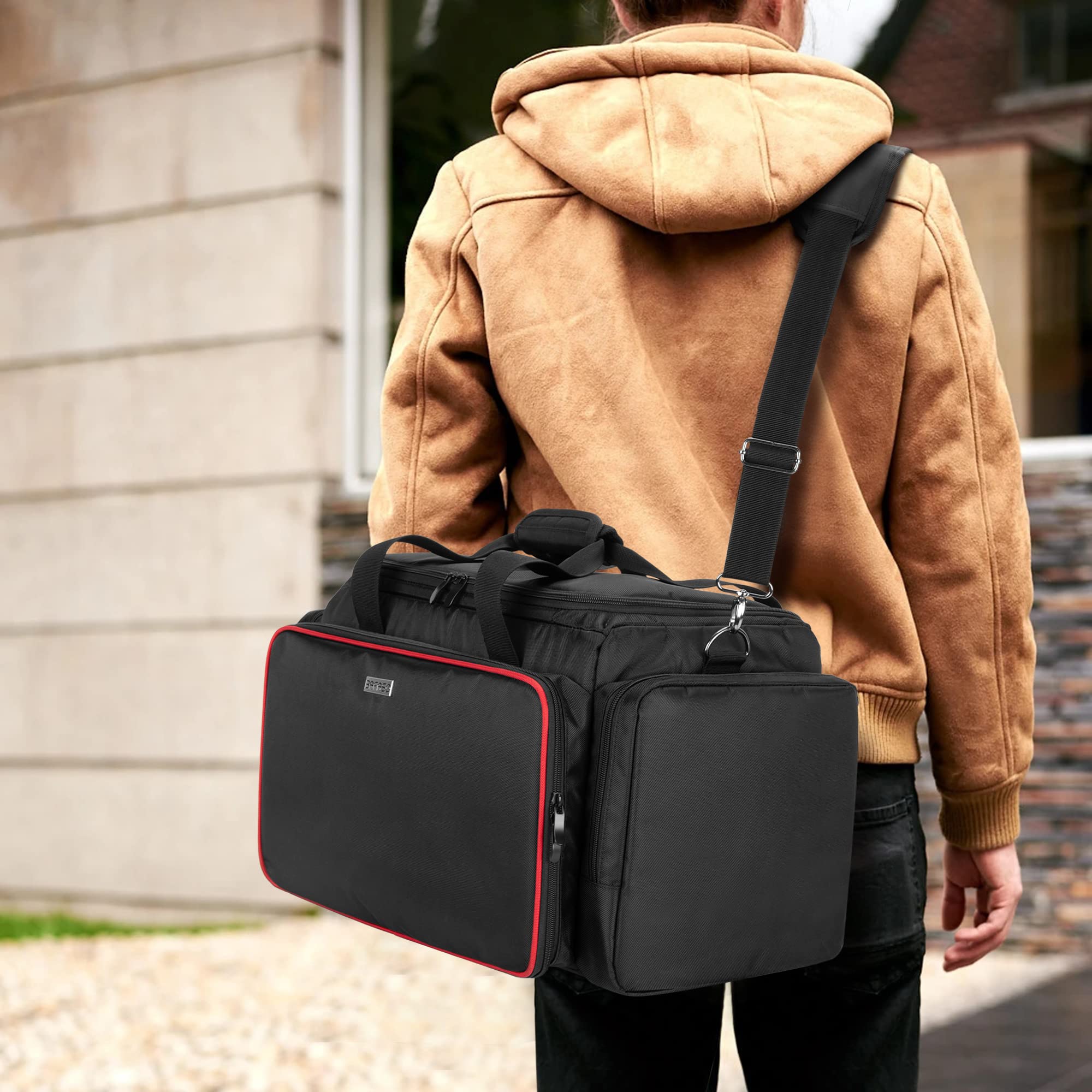 BAFASO hairdresser bag compact dimensions for easy travel.