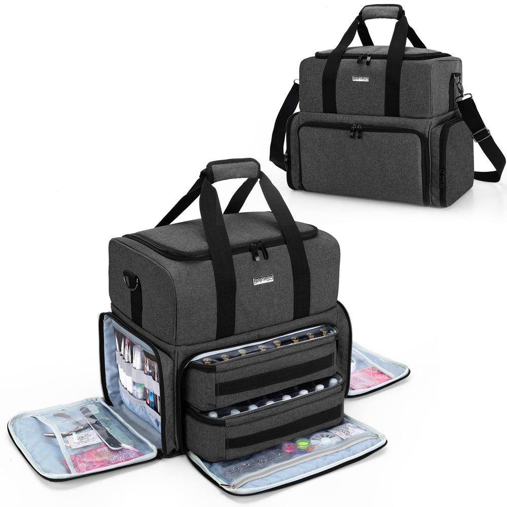 BAFASO Nail Polish Organizer lower bags hold 80 bottles for tidy storage.