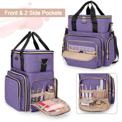 BAFASO nail polish organizer side pockets for brushes and accessories.