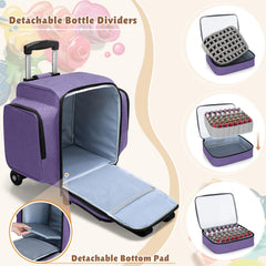 BAFASO front storage section keeps brushes and glitter neatly accessible