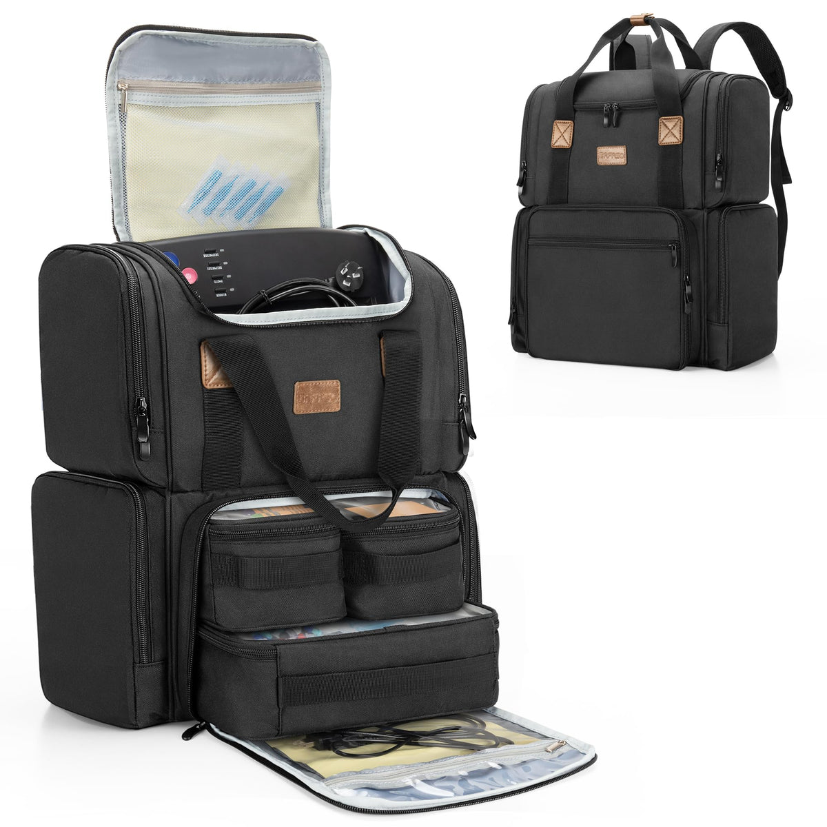 BAFASO tattoo backpack top compartment printer keeps stencil gear organized on the go