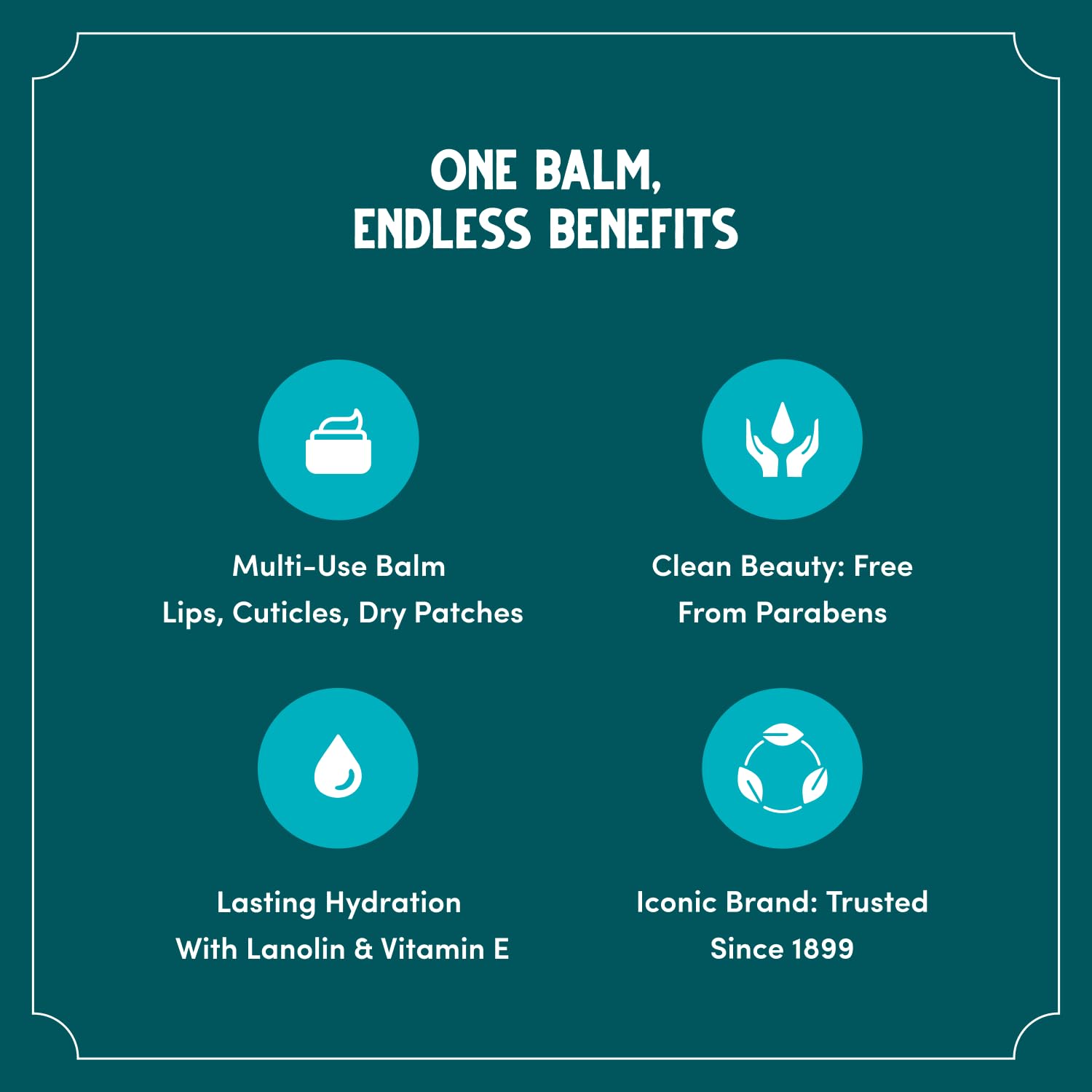 Bag Balm fragrance-free lip balm packaging front emphasizes fragrance-free formula for sensitive noses