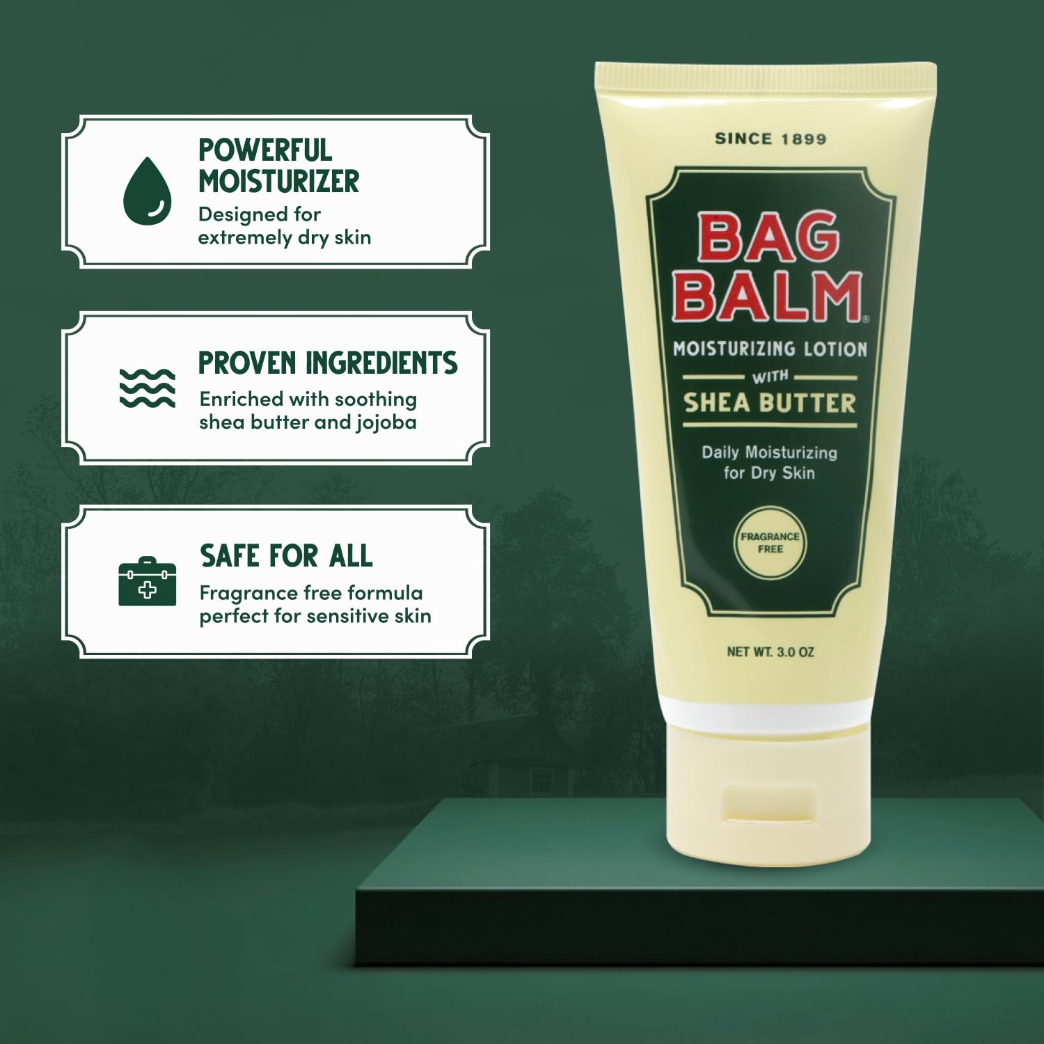 Bag Balm absorbs instantly, leaving a non-greasy finish.