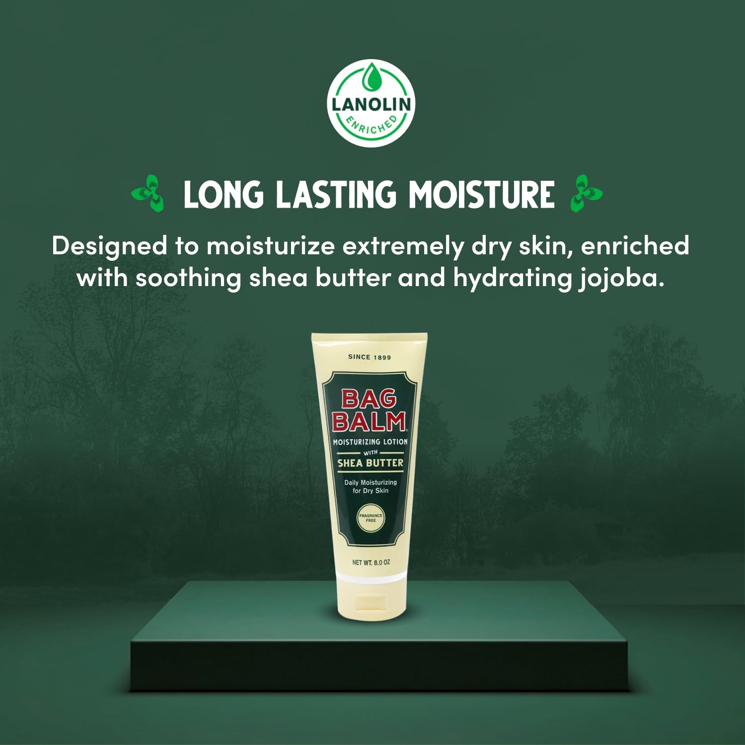 Bag Balm Moistuzing lotion applied to arms with non-greasy finish