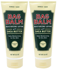 Bag Balm Moistuzing body lotion tubes with shea butter providing deep hydration