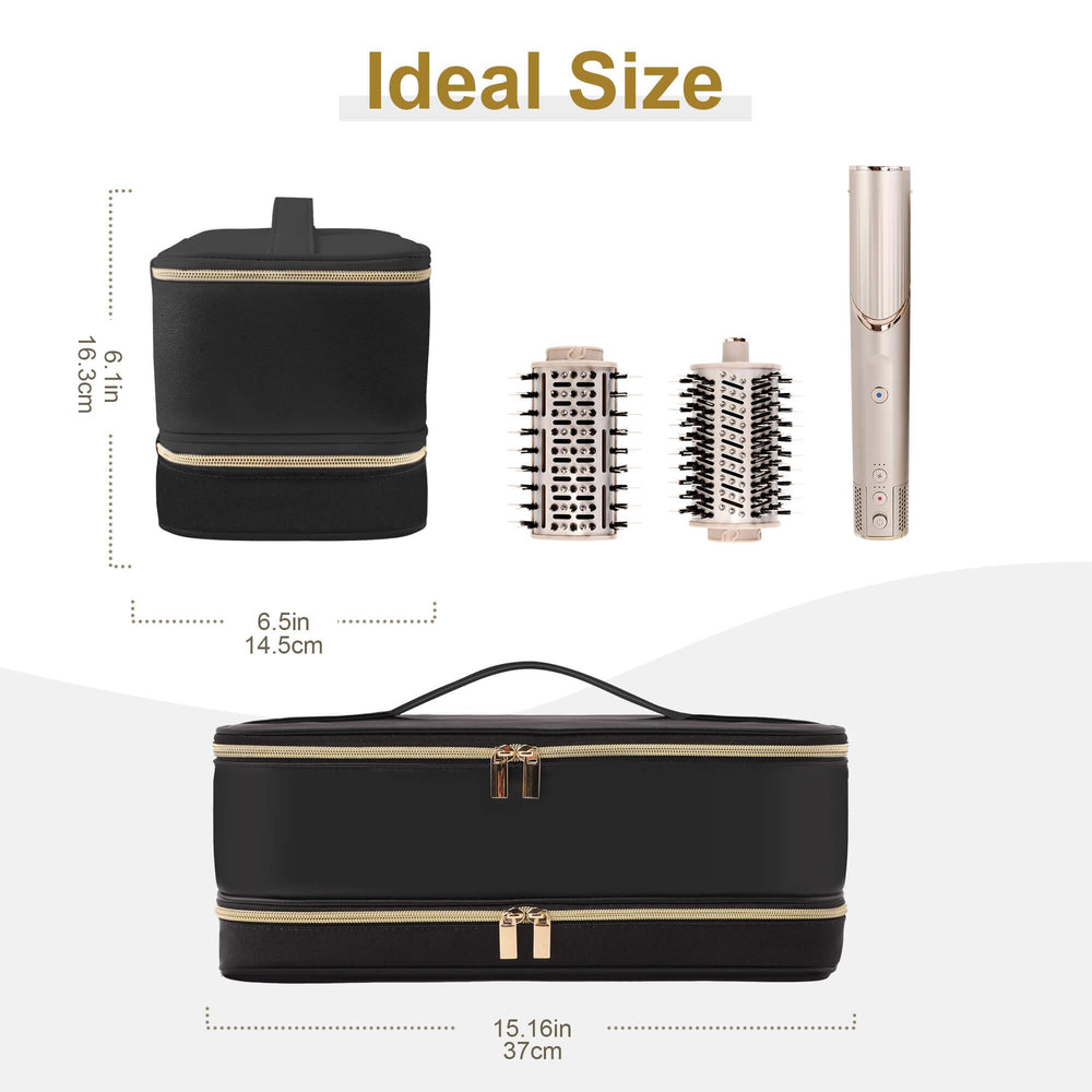 BAGCRAZY case open showing transparent compartment for quick attachment access