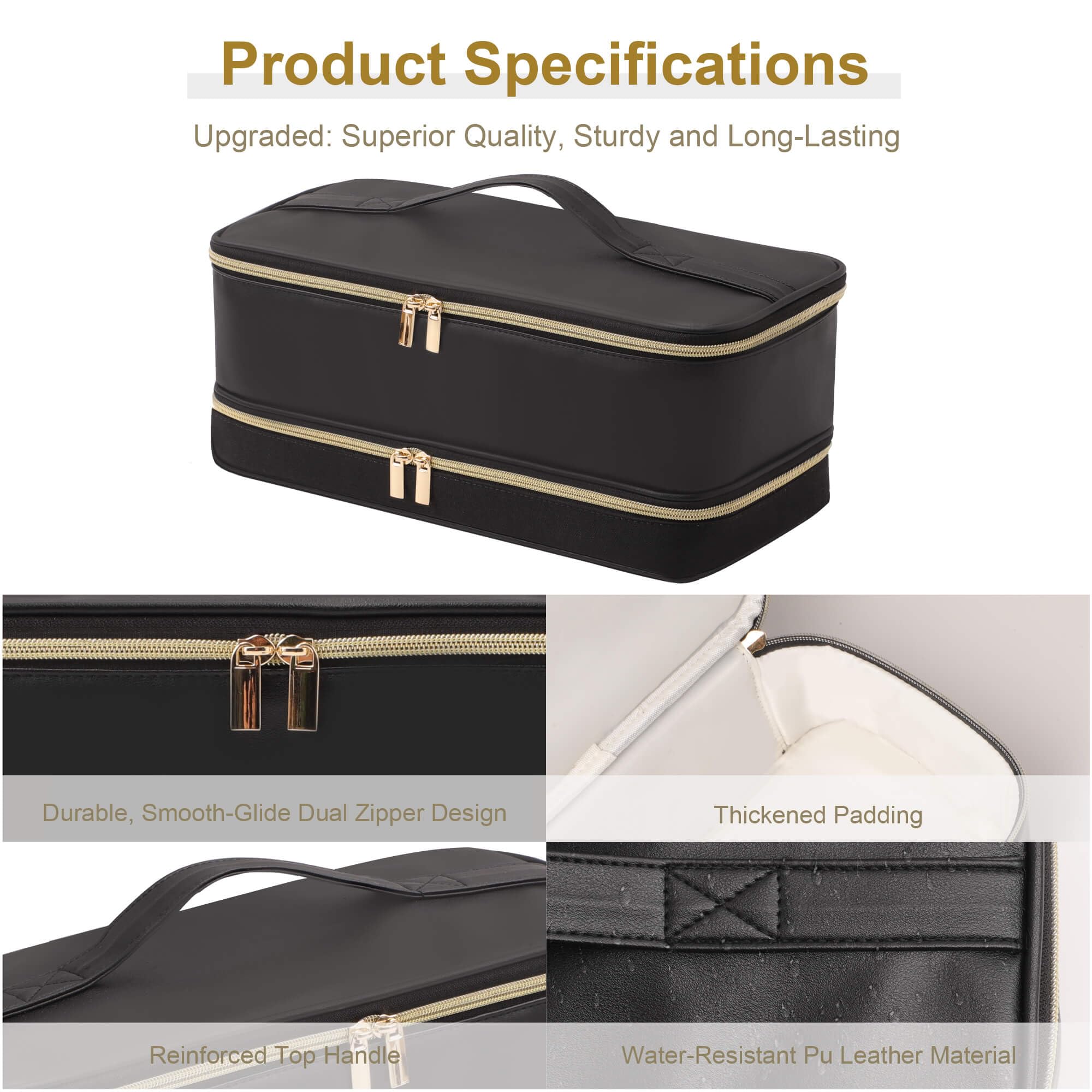 BAGCRAZY two-layer design keeps dryer and accessories separate