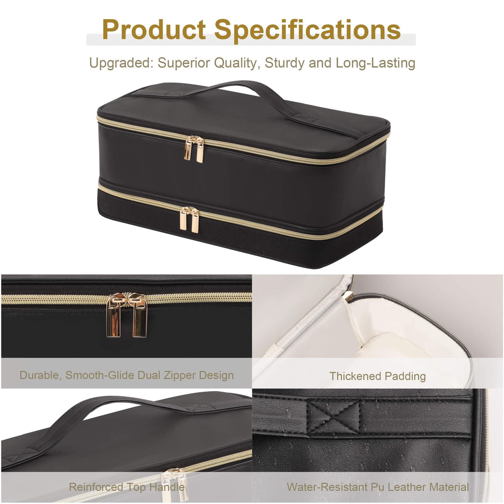 BAGCRAZY two-layer design keeps dryer and accessories separate