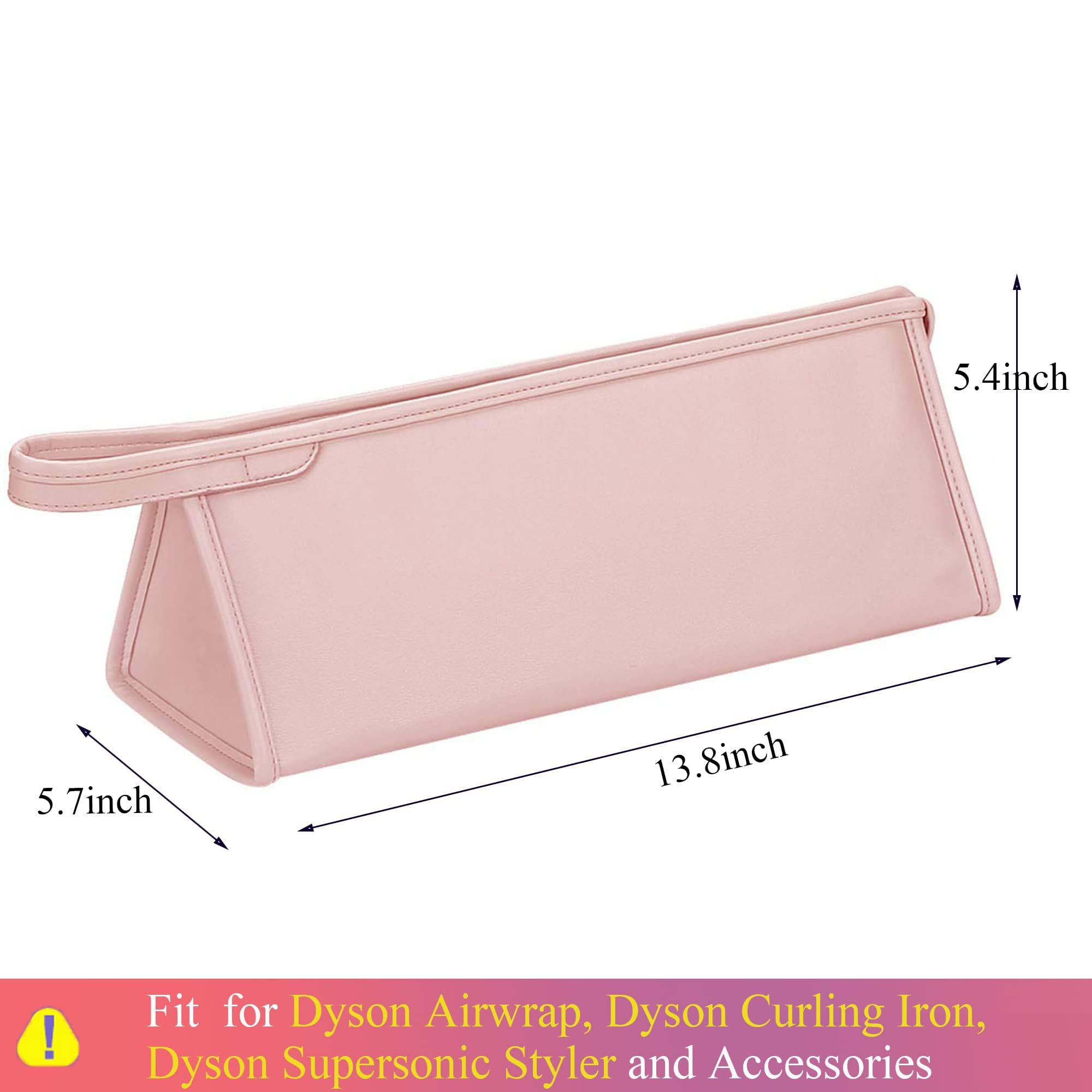 BAGCRAZY pink waterproof PU leather travel case protects gear from moisture during travel.