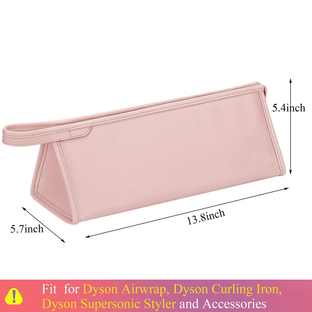 BAGCRAZY pink waterproof PU leather travel case protects gear from moisture during travel.
