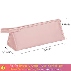 BAGCRAZY pink waterproof PU leather travel case protects gear from moisture during travel.