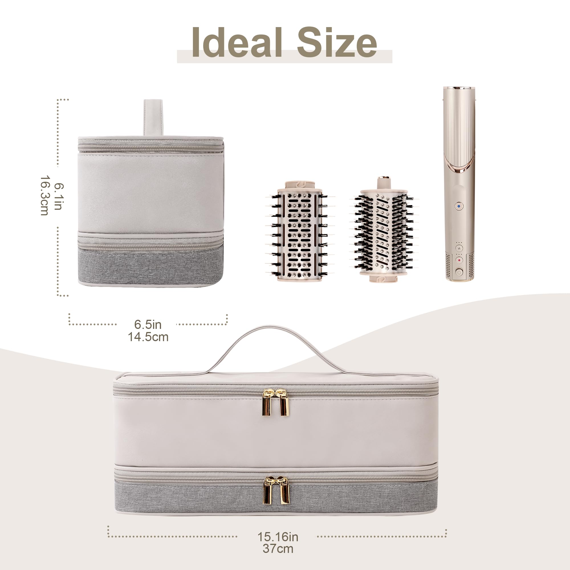 BAGCRAZY double-zipper-access design eases packing and retrieval on busy mornings.