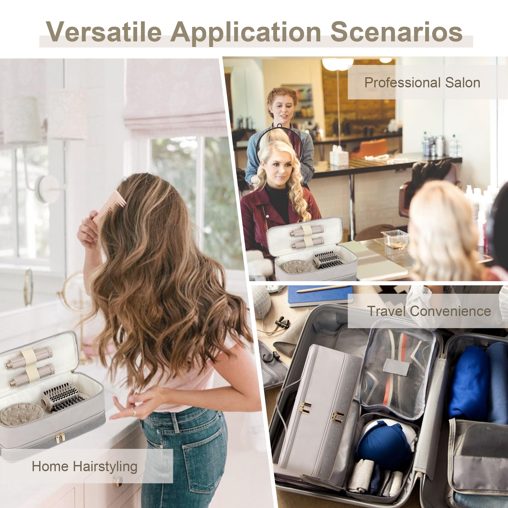 BAGCRAZY portable-handle travel case supports easy transport and on-the-go organization.