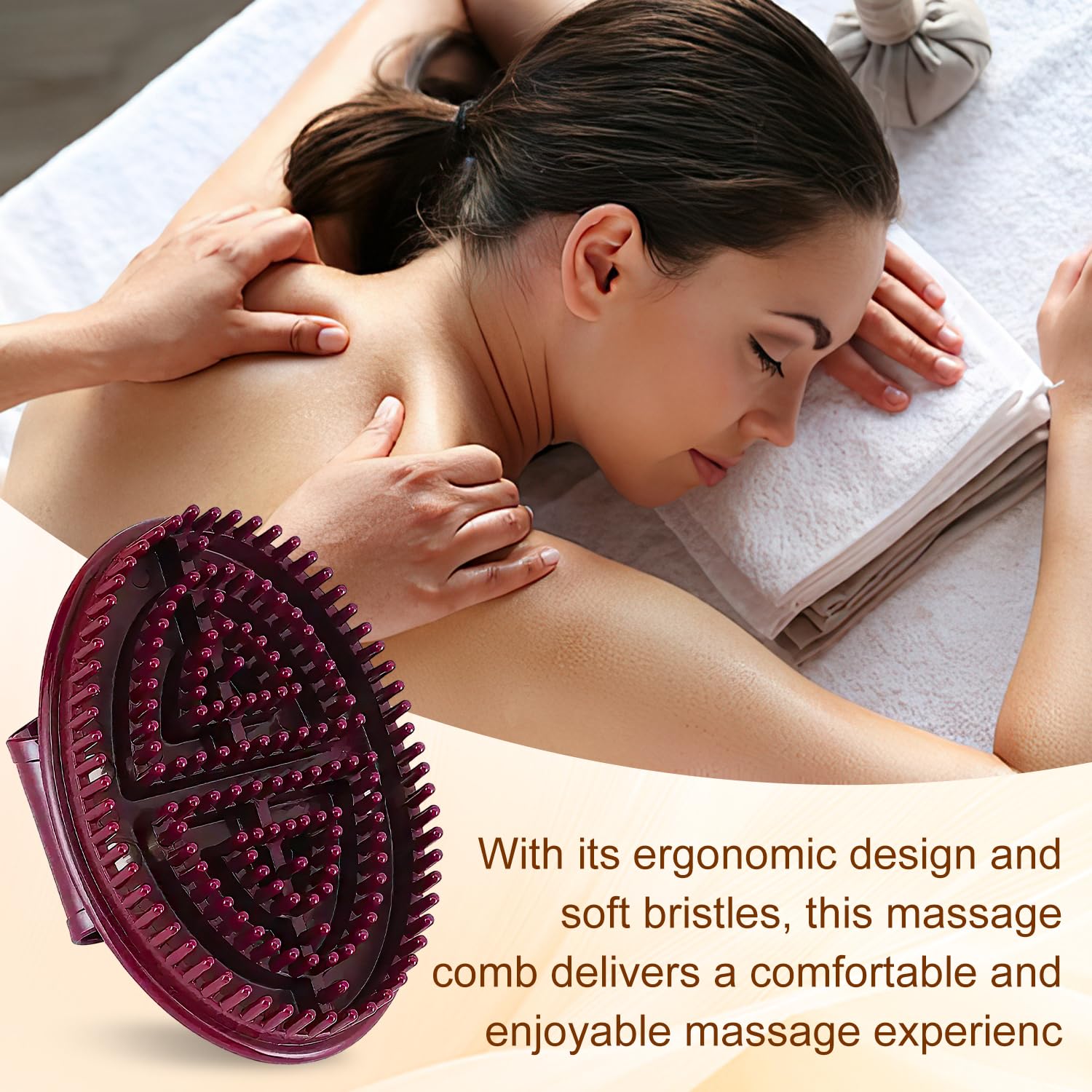 Bagistes Meridian Brush Massage travel-friendly compact design for on-the-go use.