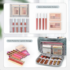 Bagmoly front-pocket lipstick pouches image shows quick access during travel.
